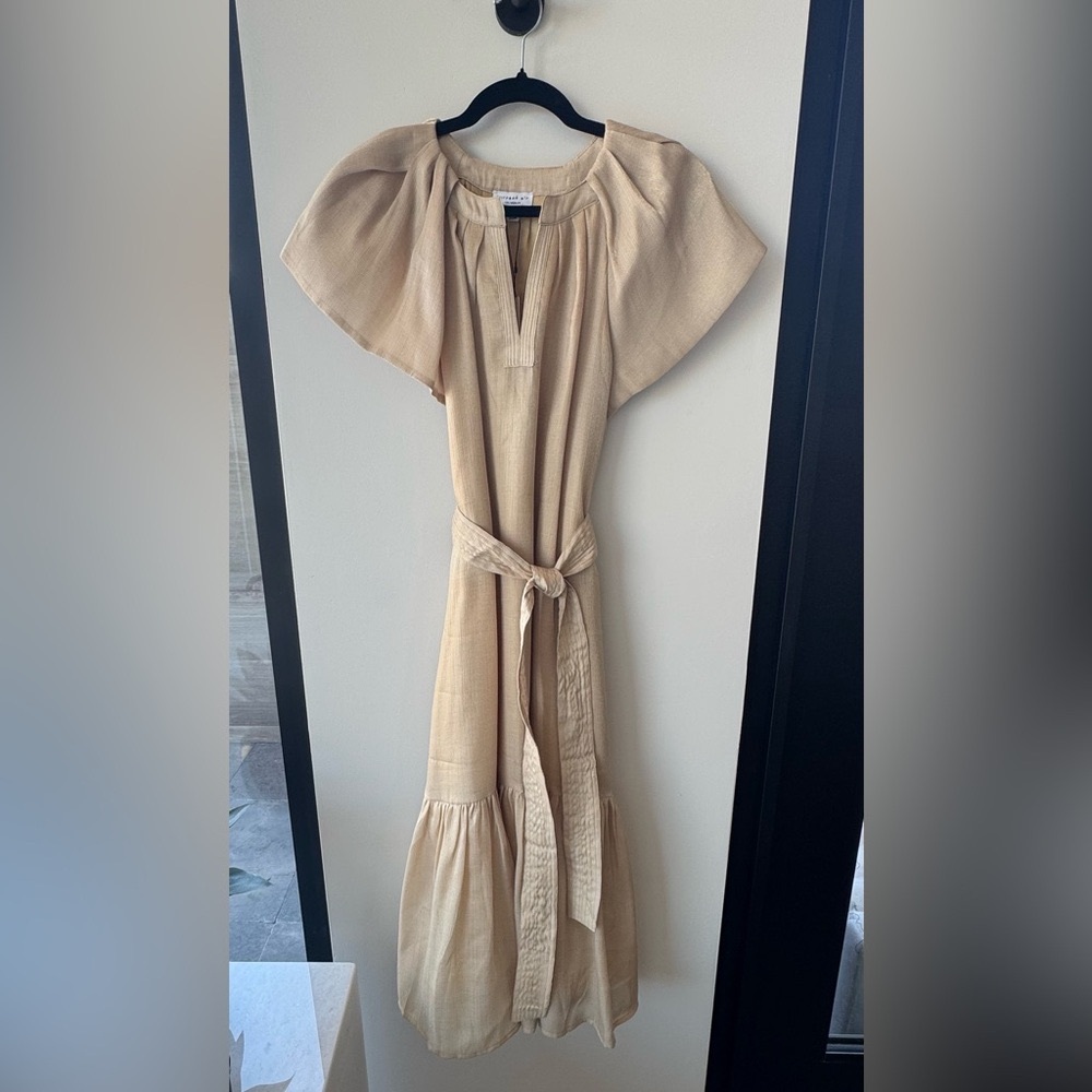 NWT Current Air Gold Midi Dress Size Small